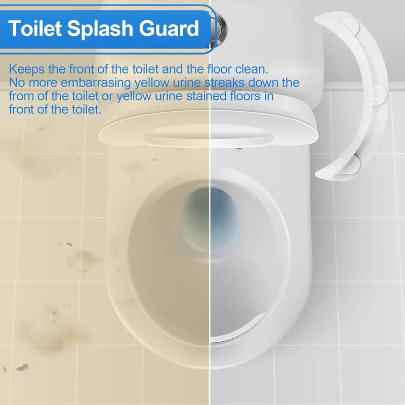 Rugam P Guard Urine Deflector Pee Splash Guard,Splash Guard Maddak for Toilet Seat Splash Guard,Toilet Seat Directs Urine Home Care Elevated,Guard Toilet Seat Attachment - Prevents Urine/Pee Messes(2 Pack) - Image 5